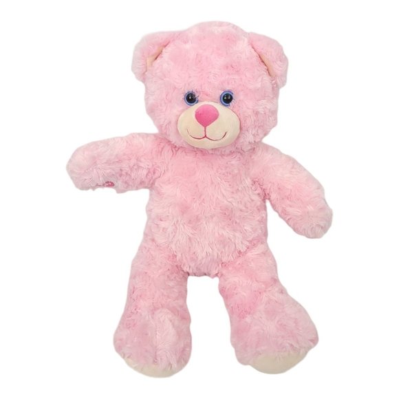 Build A Bear Pink Cuddles Plush 17" Teddy Bear Swirl Fur BABW Stuffed Animal Toy - Picture 1 of 12